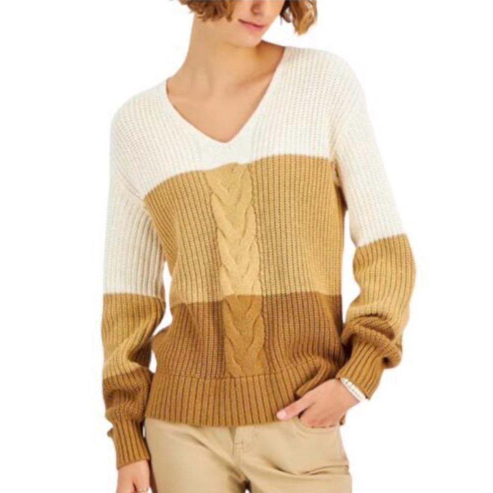 Style & Co. Ivory Knit Pullover